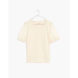 Madewell Bleached Linen Sheer Sleeve Knit Top Women’s Medium